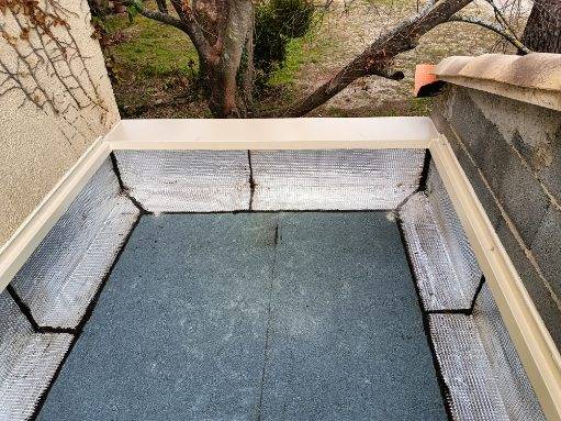 Pose de couvertines en aluminium laqué